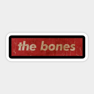 THE BONES - SIMPLE RED VINTAGE Sticker